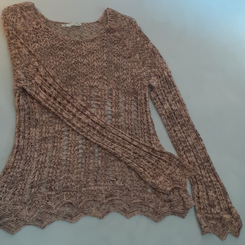 Maurices Long sleeve Crochet top